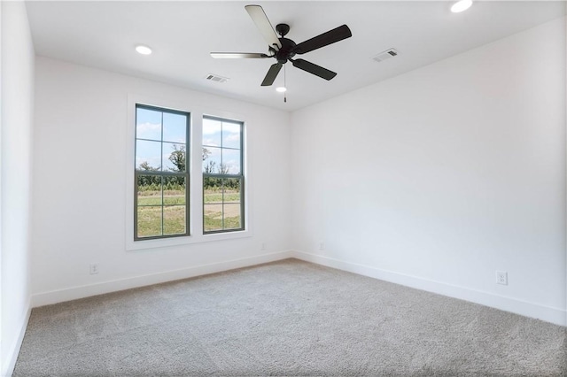 7 Crossing Ct E, Valley, AL 36854 - carpeted spare room featuring recessed lighting and ceiling fan