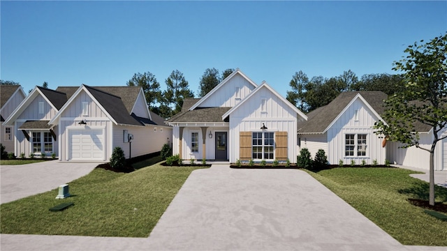 109 Hunters Way, Opelika, AL 36801 - modern inspired farmhouse featuring board and batten siding, a front yard, and concrete driveway