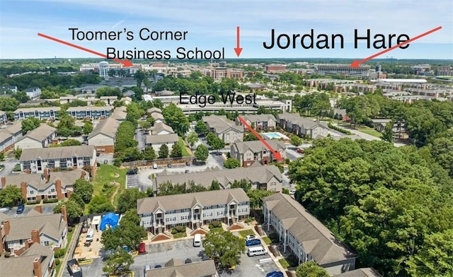 birds eye view of property featuring a residential view