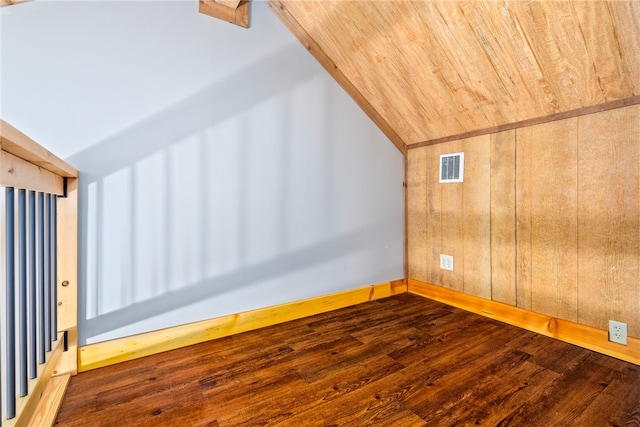 1515 County Road 63, Tuskegee, AL 36083 - unfurnished room featuring wood finished floors, lofted ceiling, and wooden walls