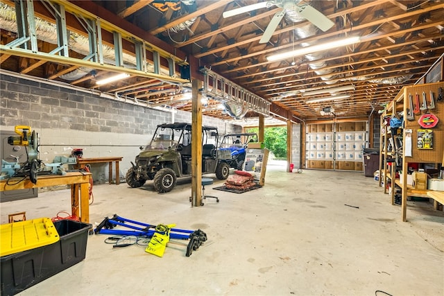 1515 County Road 63, Tuskegee, AL 36083 - garage with a workshop area