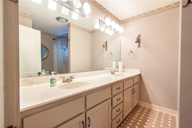 bathroom with vanity