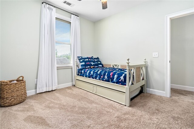 1462 Turn Lake Dr, Auburn, AL 36830 - carpeted bedroom featuring baseboards and ceiling fan