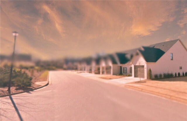 1391 Sheridan Glen Xing, Auburn, AL 36830 - view of asphalt road with curbs, sidewalks, and street lighting