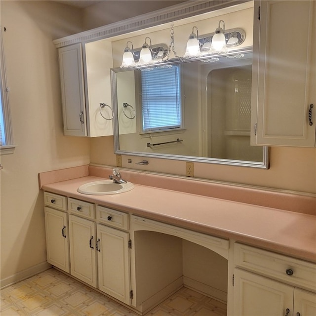 2521 28th Ave, Lanett, AL 36863 - bathroom featuring vanity and tile patterned floors