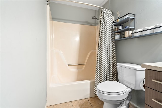 601 N Gay St Unit 202, Auburn, AL 36830 - bathroom with tile patterned flooring, shower / bath combination with curtain, and vanity