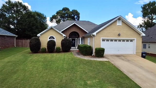 1213 Lizlin St, Opelika, AL 36081 - view of front of property with brick siding, driveway, and a garage