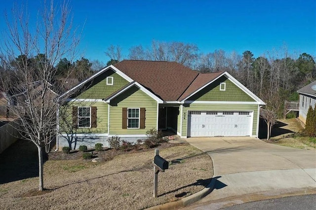 view of front of home featuring a garage