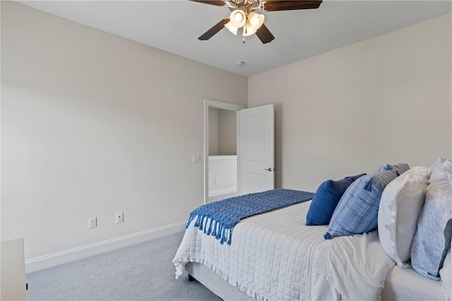 2260 Pam Cir, Auburn, AL 36832 - carpeted bedroom featuring baseboards and a ceiling fan
