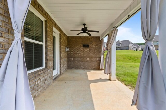 2375 Snowshill Ln, Auburn, AL 36832 - view of patio featuring ceiling fan