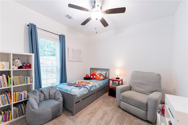 792 Village Dr, Opelika, AL 36801 - carpeted bedroom with a ceiling fan