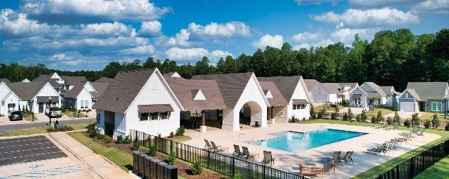 792 Village Dr, Opelika, AL 36801 - community pool with a patio and a residential view