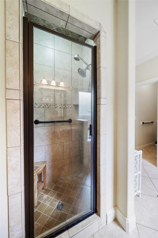 3204 Pinecrest Dr, Opelika, AL 36801 - full bath with tile patterned floors and a shower stall