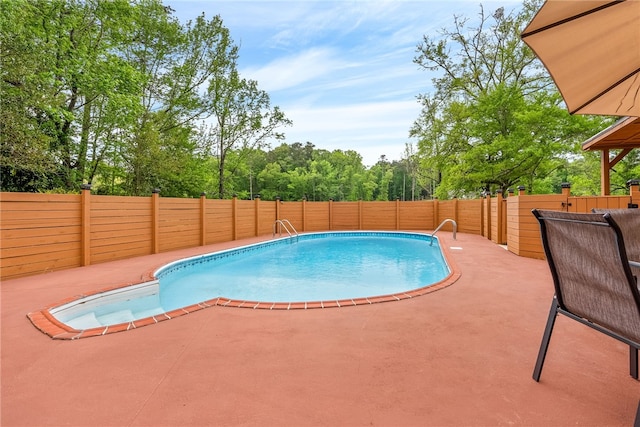601 Overlook Dr, Opelika, AL 36801 - view of pool with a fenced in pool, a fenced backyard, and a patio area