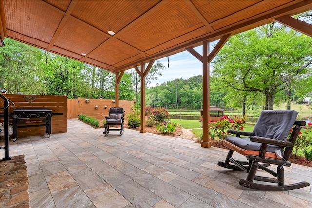601 Overlook Dr, Opelika, AL 36801 - view of patio / terrace with fence and a gate