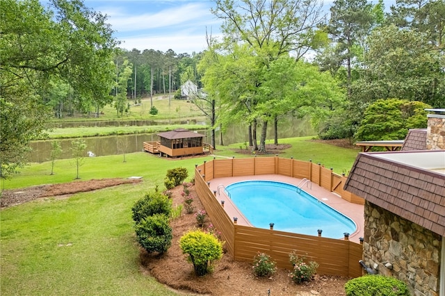 601 Overlook Dr, Opelika, AL 36801 - view of pool featuring fence, a deck, a yard, and a fenced in pool