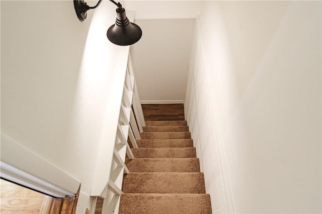 view of staircase