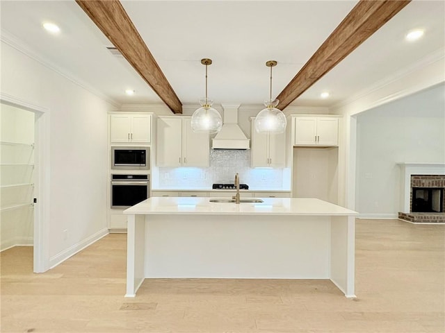 mudroom featuring crown molding and wood-type flooring