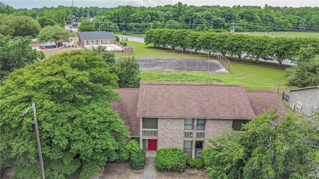 view of subject property
