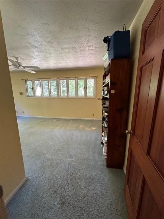 467 Southview Dr, Auburn, AL 36830 - spare room with carpet flooring, ceiling fan, and a textured ceiling