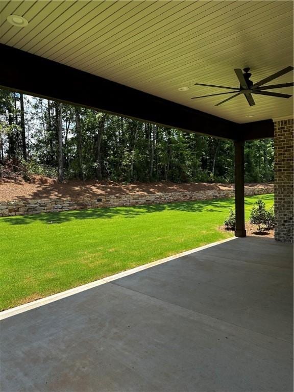 489 Windsor Dr, Opelika, AL 36801 - view of patio with a ceiling fan