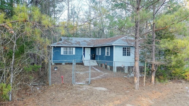 view of front of home