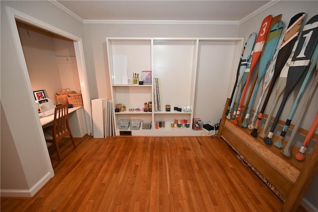 510 S Dean Rd, Auburn, AL 36830 - interior space with wood finished floors and ornamental molding