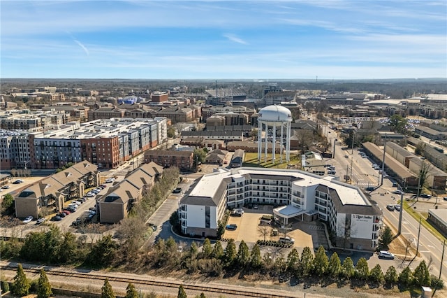 drone / aerial view featuring a view of city