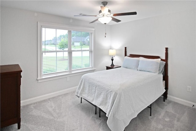 518 High Dr, Opelika, AL 36804 - carpeted bedroom featuring baseboards and ceiling fan