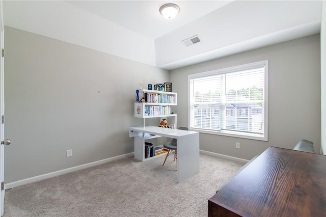 2647 Dunkirk Cir, Auburn, AL 36832 - office area with light colored carpet and baseboards