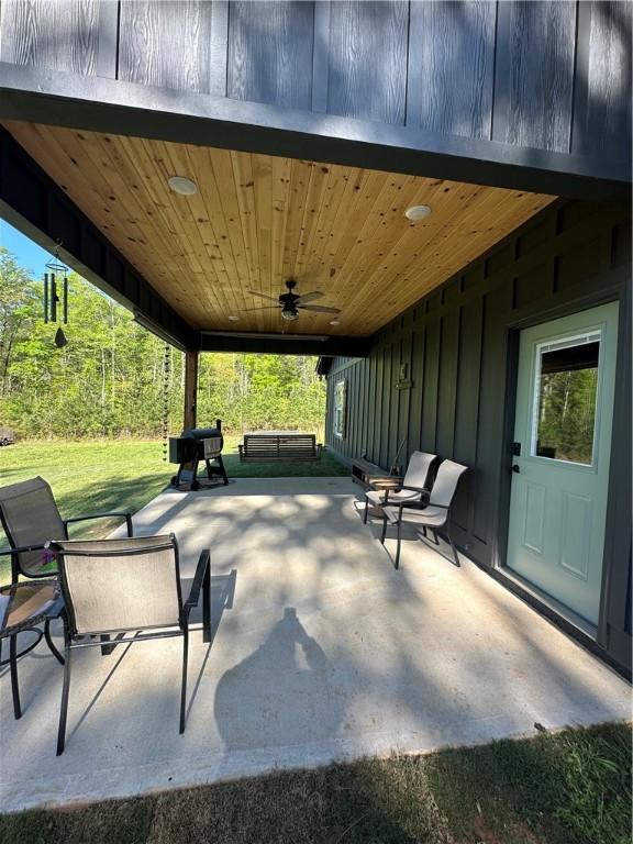 301 Lee Road 994, Cusseta, AL 36852 - view of patio / terrace featuring a ceiling fan and area for grilling