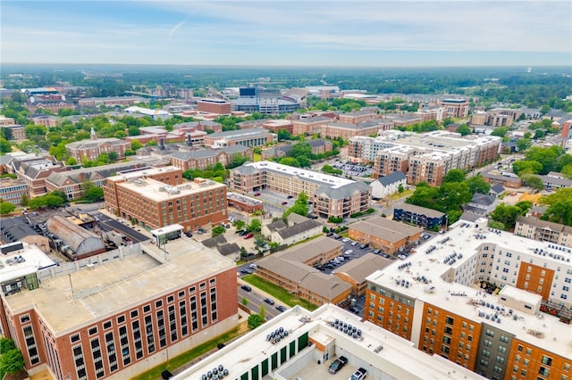 aerial view featuring a view of city