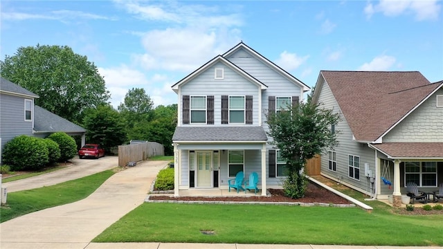 735 Hunter Ct, Auburn, AL 36832 - traditional-style home with a porch and driveway