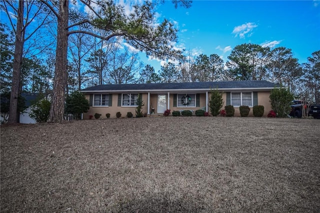 view of ranch-style home