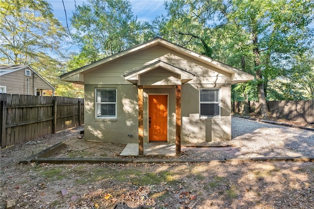 view of bungalow