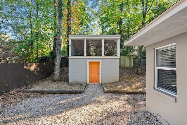 view of outbuilding