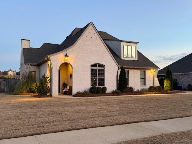 view of french provincial home