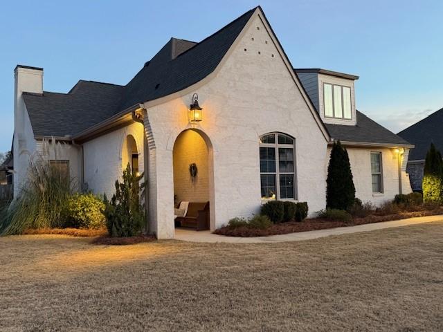 view of french country style house