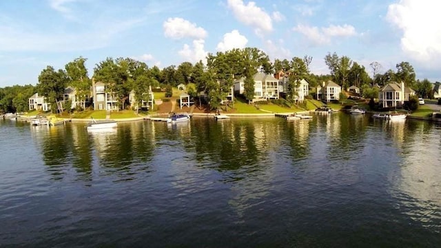 water view with a residential view