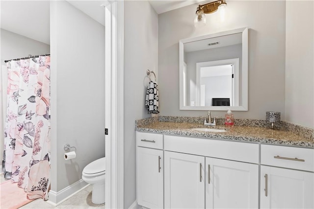 2409 Meadow Cove Rd, Auburn, AL 36832 - full bathroom featuring vanity and a shower with shower curtain
