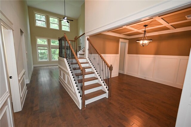 2228 Morgan Dr, Auburn, AL 36830 - wooden deck featuring an outdoor stone fireplace and a ceiling fan