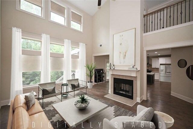 2228 Morgan Dr, Auburn, AL 36830 - entryway featuring a chandelier, a decorative wall, coffered ceiling, wood finished floors, and a wainscoted wall