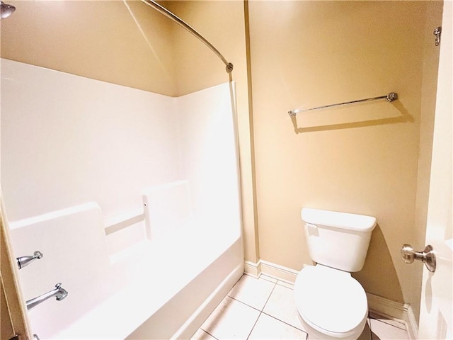 430 W Glenn Ave Unit 420, Auburn, AL 36832 - full bathroom featuring toilet, shower / tub combination, tile patterned flooring, and baseboards