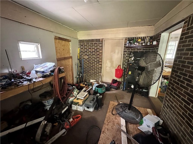 11485 US Highway 29, Tuskegee, AL 36803 - bedroom with brick wall