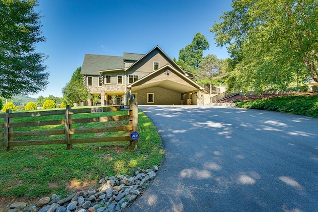 view of craftsman inspired home