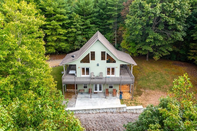 back of house featuring a patio