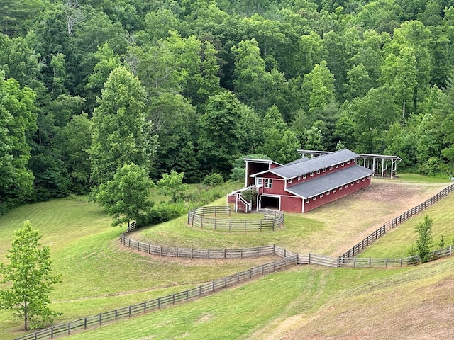 268 Getaway Holw, Hayesville, NC 28904 - overview of rural landscape featuring a heavily wooded area