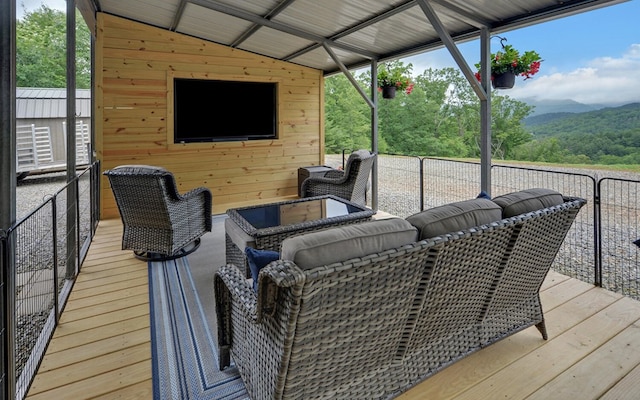 268 Getaway Holw, Hayesville, NC 28904 - view of wooden terrace