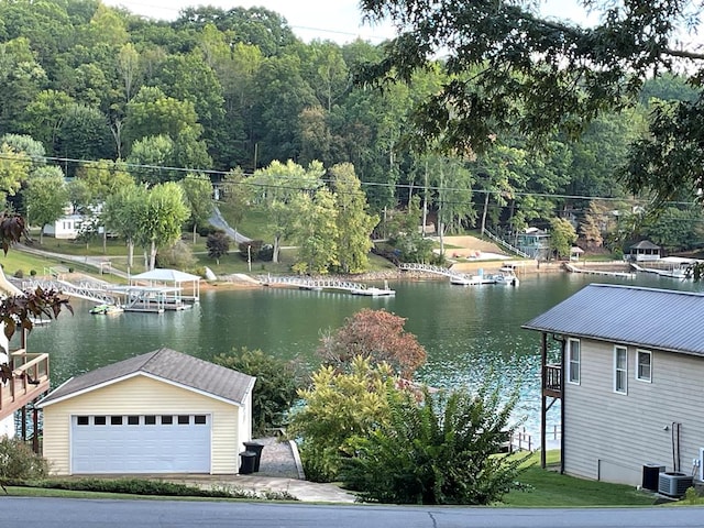 view of water feature