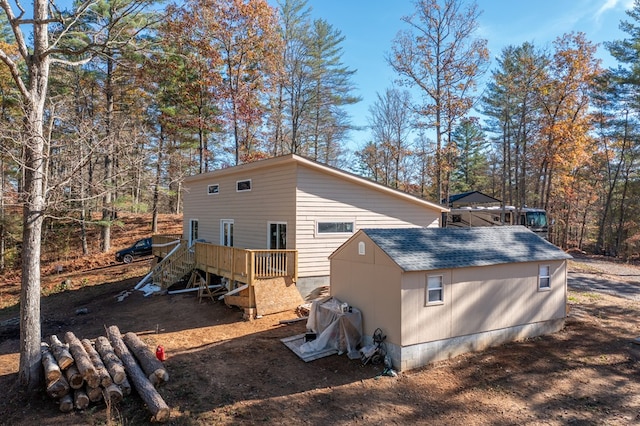 view of back of property